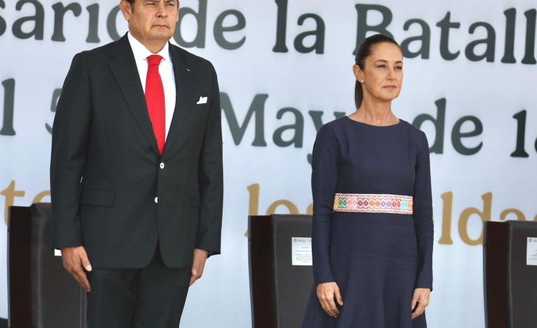 La presidenta en Puebla y el mensaje entre tambores: no pasarán