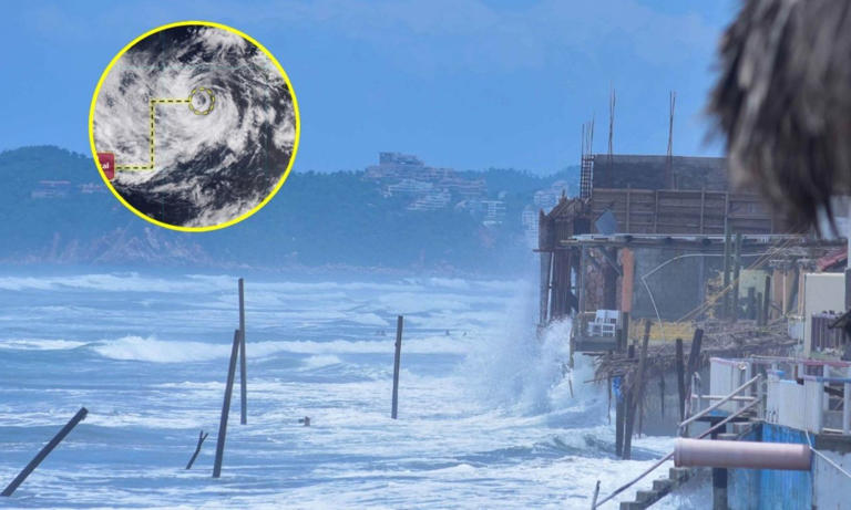 Tormenta tropical Dalila continúa con fuertes lluvias y oleaje elevado en 5 estados