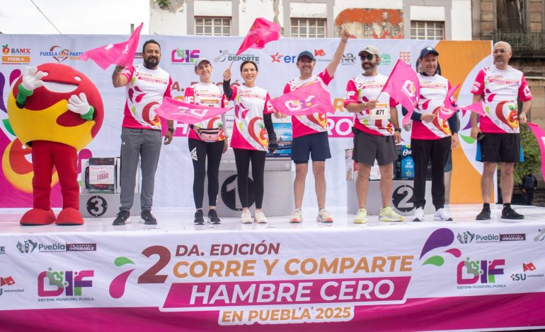 “Corre y Comparte: Hambre Cero 2025” une deporte y solidaridad en Puebla
