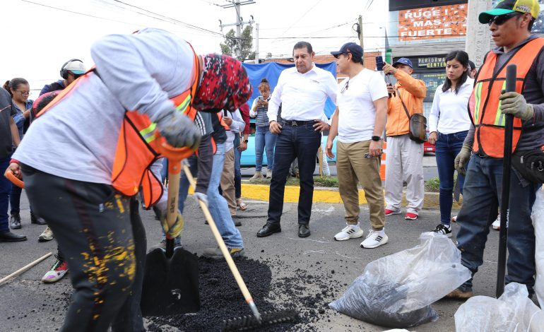 Bachetón transforma vialidades en Puebla; cuadrillas trabajan 24/7