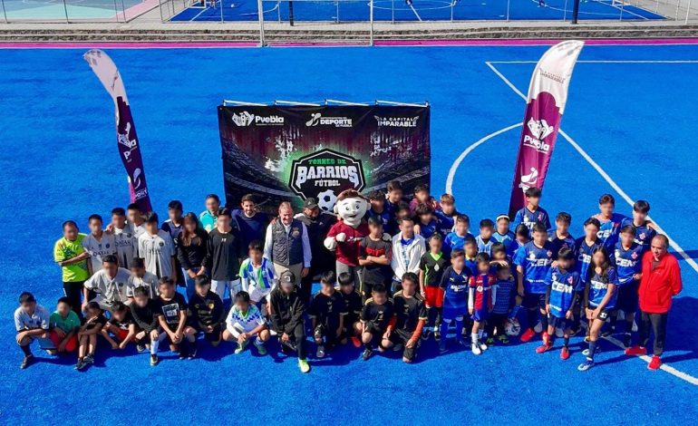 Arranca en Puebla capital el Torneo de Barrios de Futbol 7 con más de 23 equipos infantiles