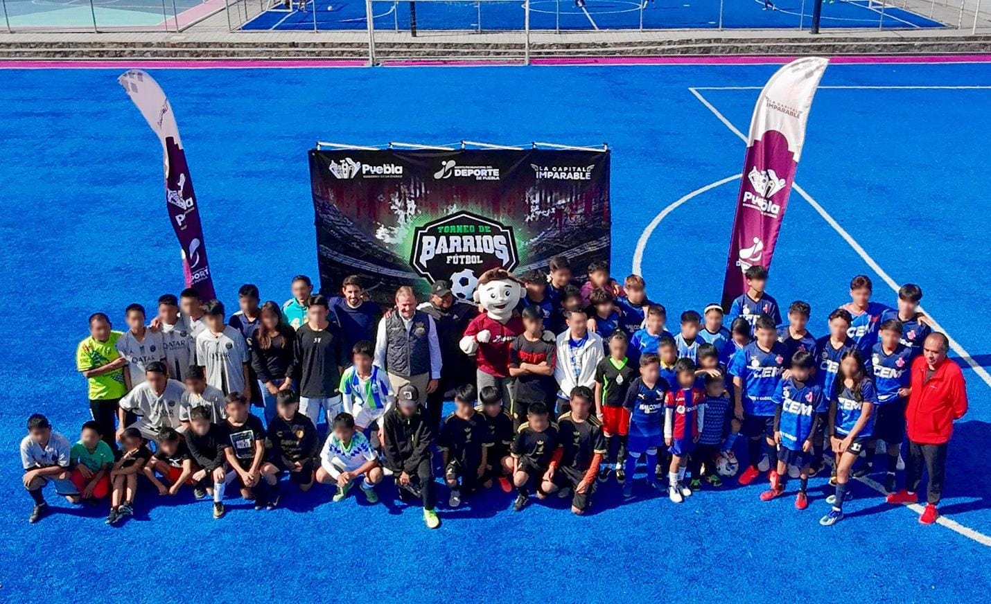 Arranca en Puebla capital el Torneo de Barrios de Futbol 7 con más de 23 equipos infantiles