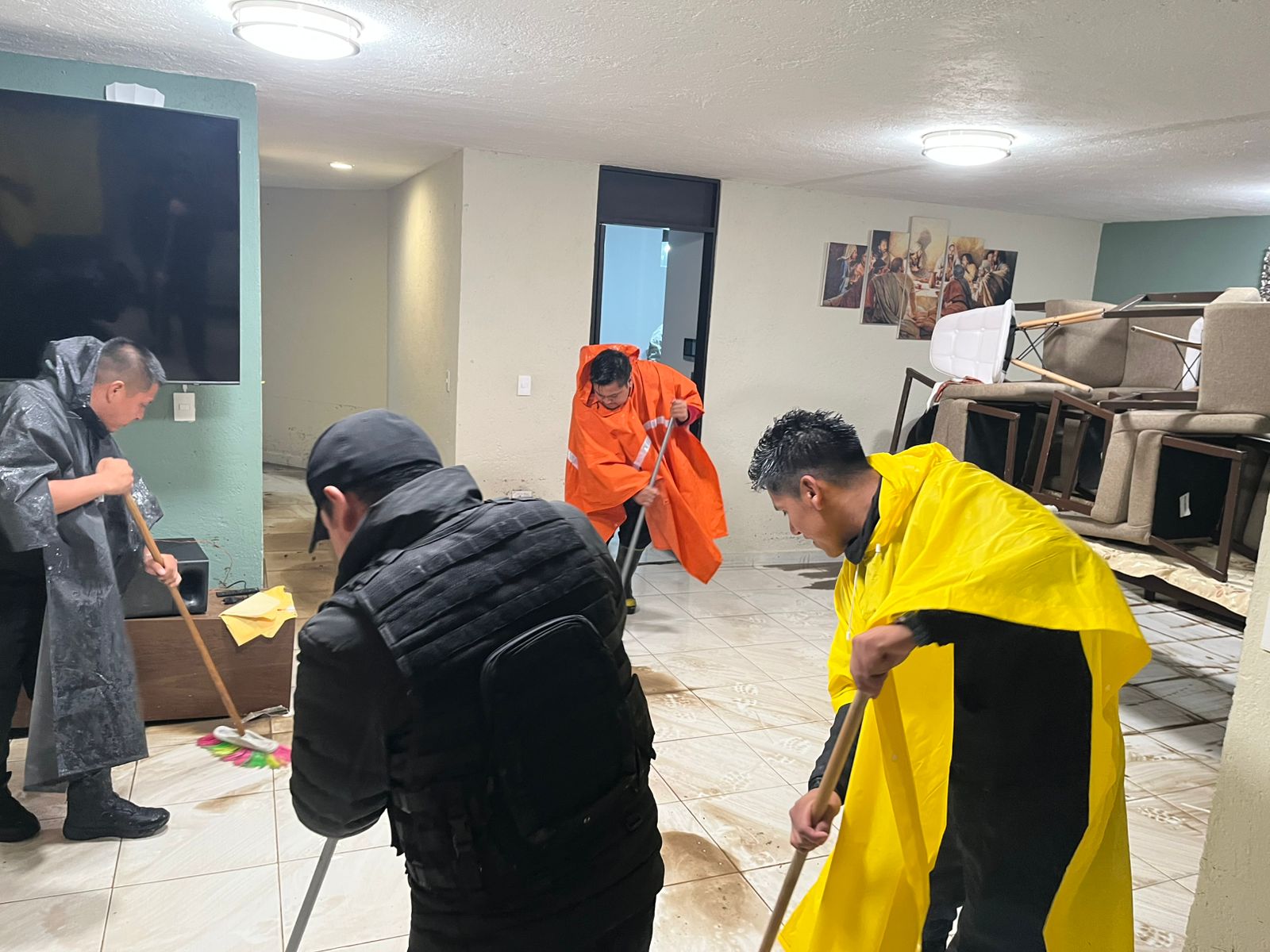 Refuerzan atención por lluvias en San Pedro Cholula