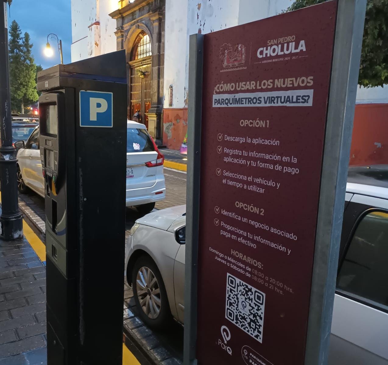 Regresan los parquímetros a San Pedro Cholula con nuevas opciones de pago