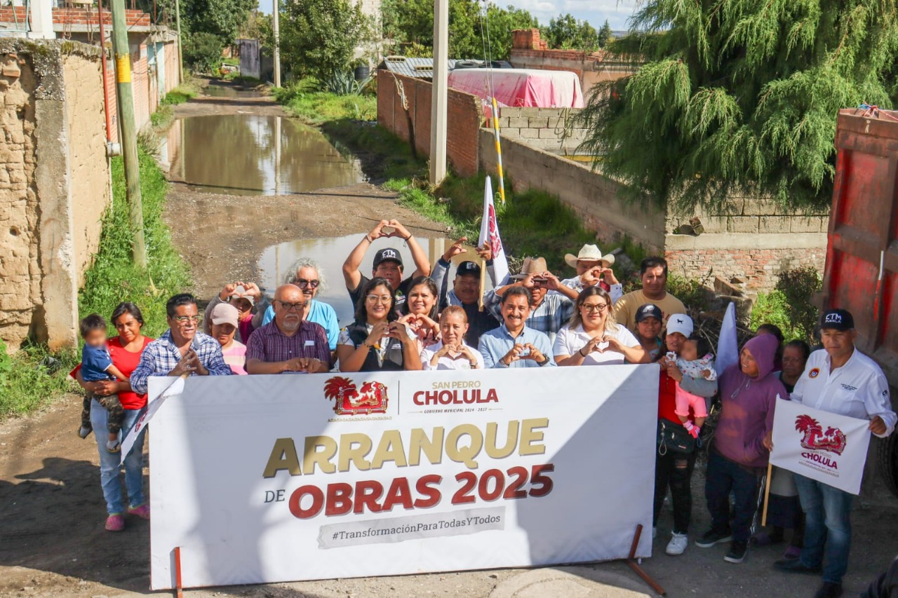 San Pedro Cholula responde: inician obras en calles históricamente olvidadas