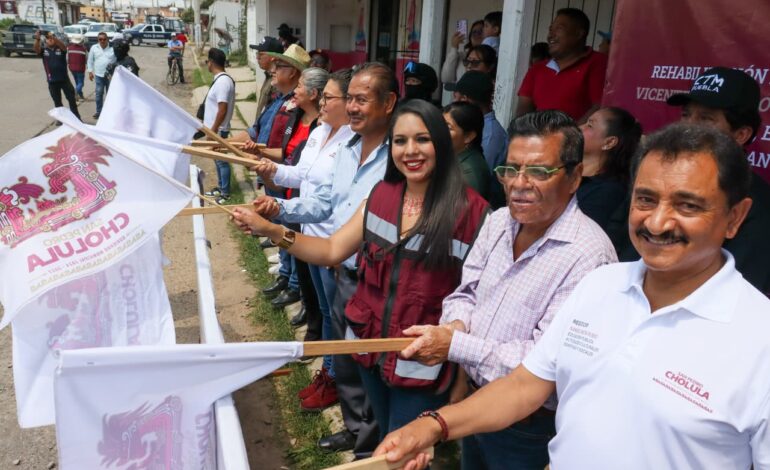 Tonantzin Fernández impulsa rehabilitación de calles en todas las juntas auxiliares
