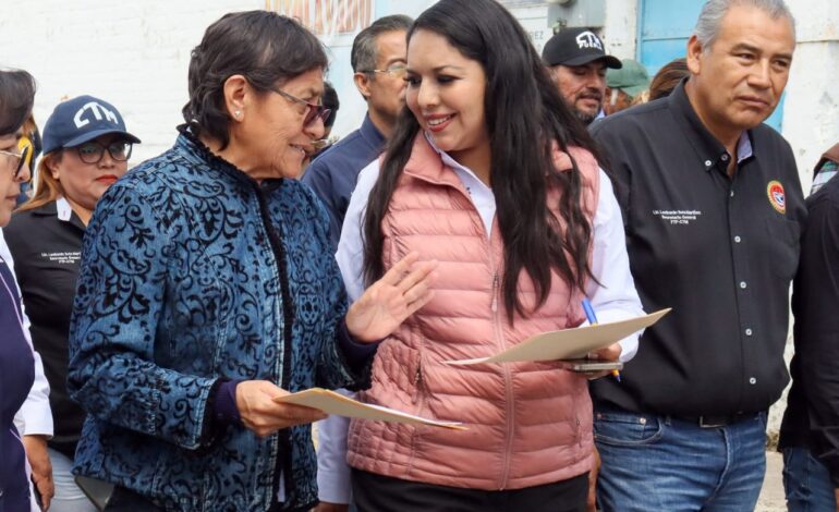 Tonantzin Fernández impulsa obras viales en Rafael Ávila Camacho y San Juan Tlautla