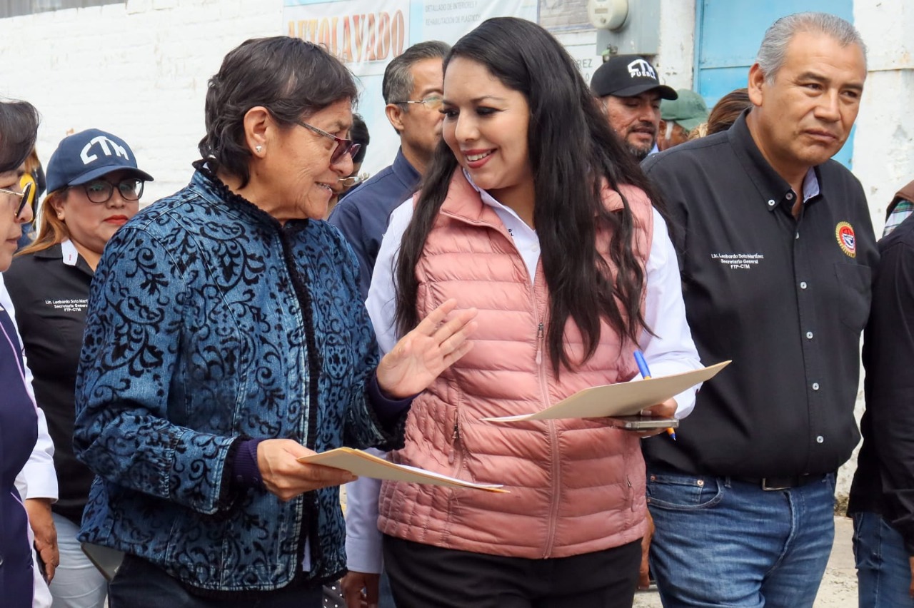 Tonantzin Fernández impulsa obras viales en Rafael Ávila Camacho y San Juan Tlautla