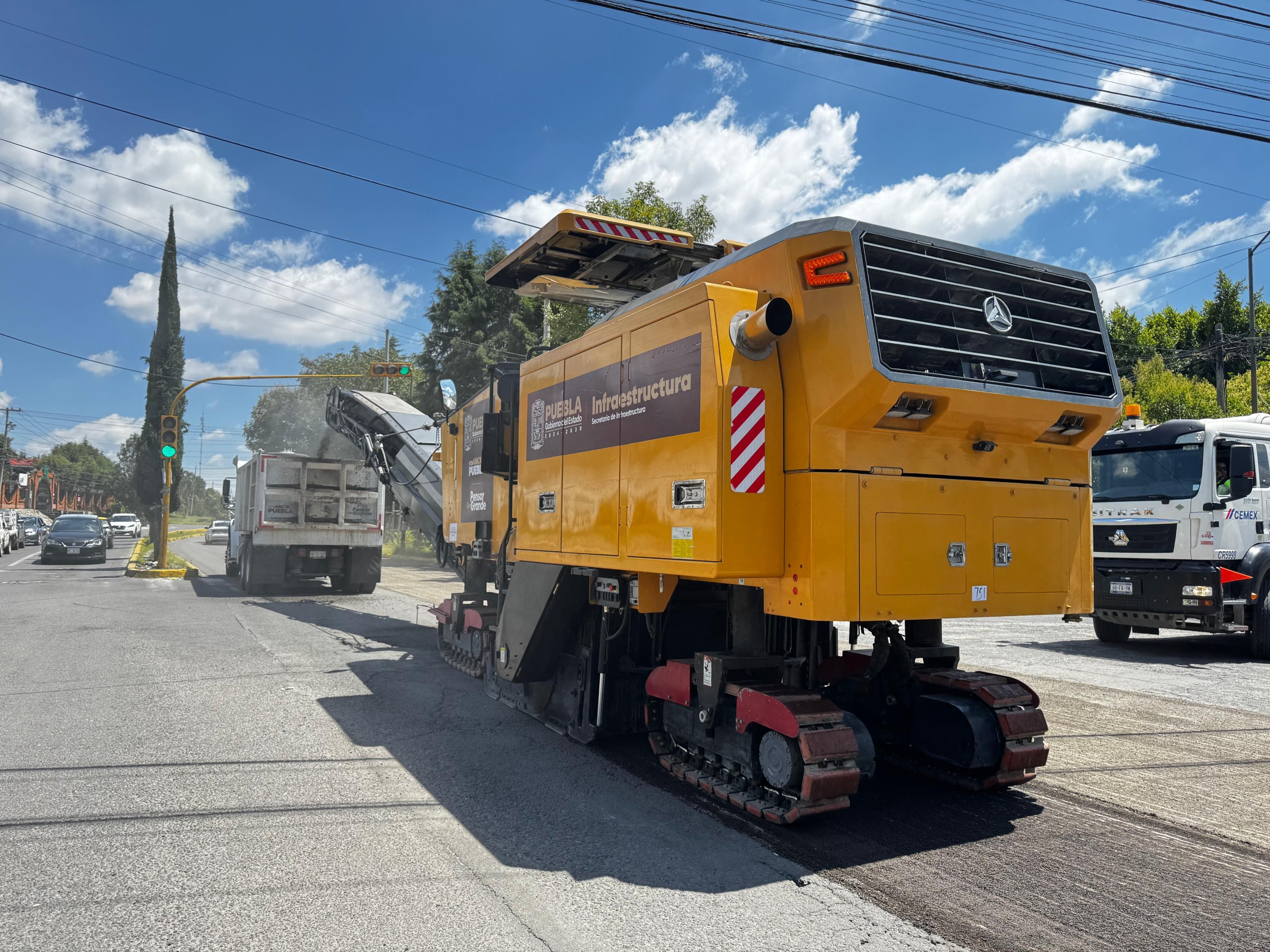 Arranca rehabilitación del Camino Real a Cholula con ahorro histórico de más del 50%