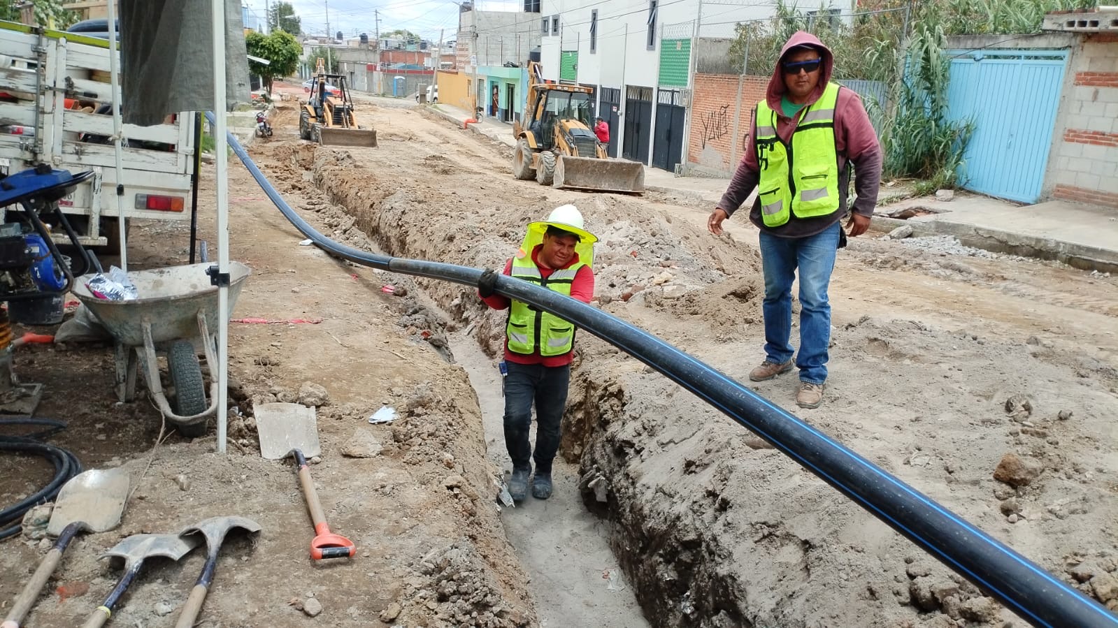 En colonias Aquiles Serdán y La Libertad, Agua de Puebla renovó la red de agua y drenaje