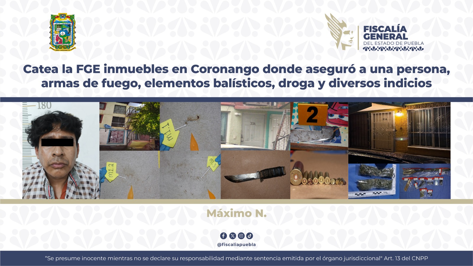 La FGE desmantela punto de narcomenudeo en Misiones de San Francisco