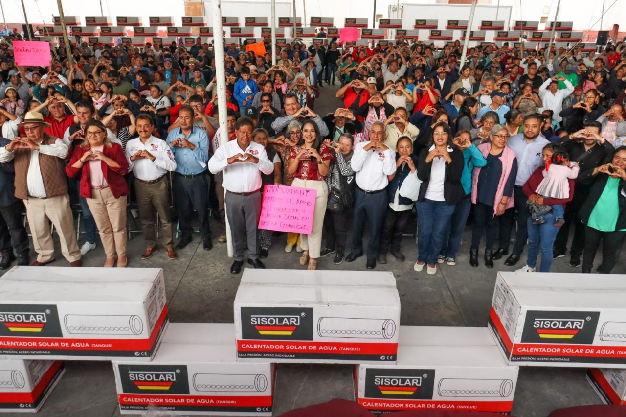 Calentadores solares para 2 mil familias en San Pedro Cholula