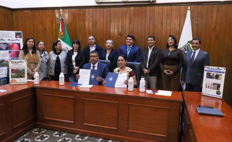San Pedro Cholula apuesta por un campo sin químicos: firma convenio con el Instituto de Ciencias de la BUAP