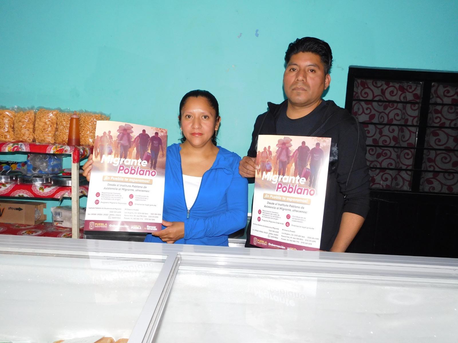 Emprender desde casa: migrantes retornados de Atlixco impulsan su futuro con apoyo estatal