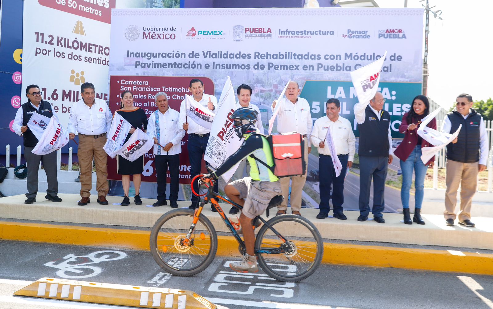 Puebla avanza con fuerza: más pavimentación gracias al combate eficaz al huachicol