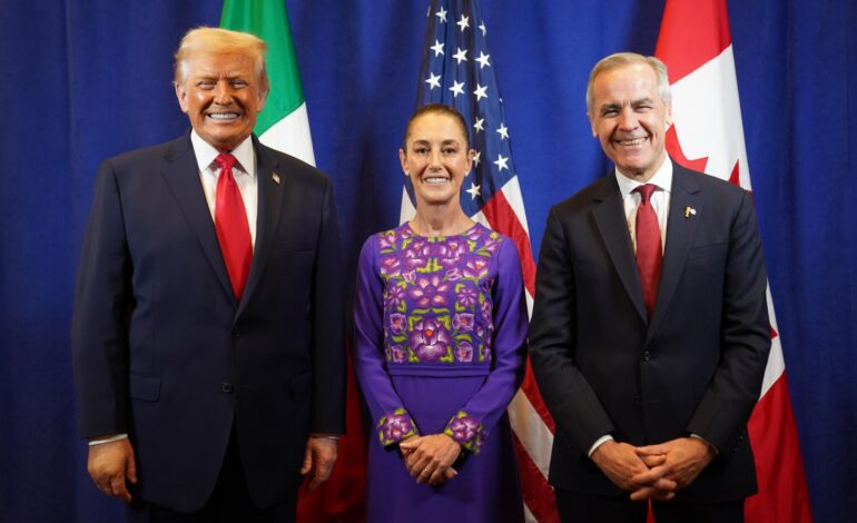 Sheinbaum describe primer encuentro con Trump y Carney durante el sorteo del Mundial 2026: cordialidad, pocos avances y diálogo abierto