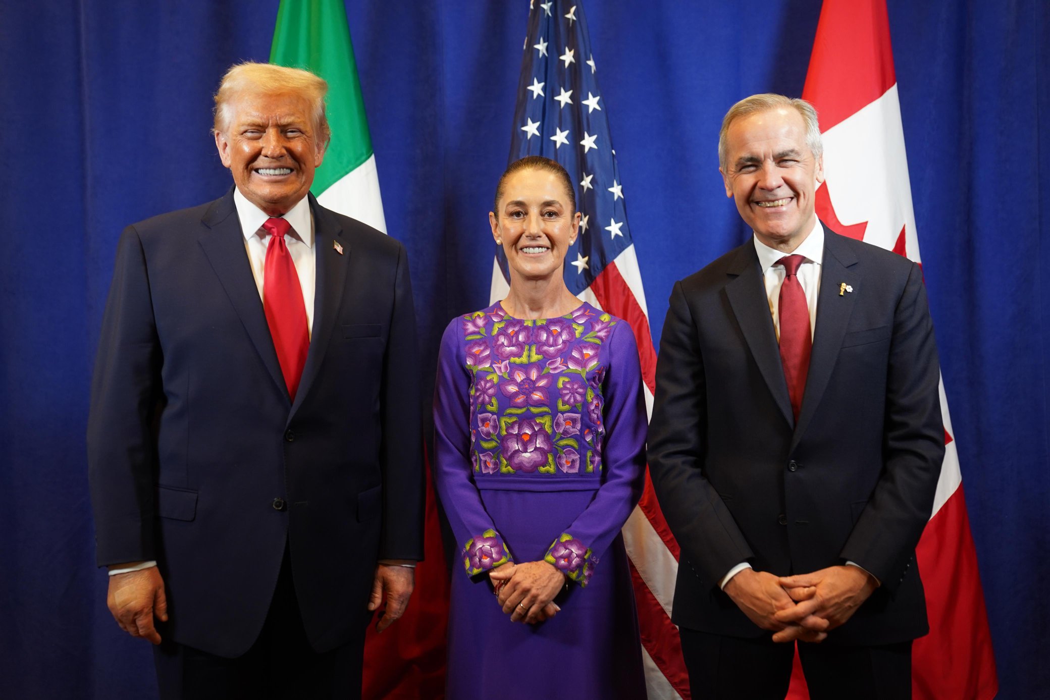 Sheinbaum describe primer encuentro con Trump y Carney durante el sorteo del Mundial 2026: cordialidad, pocos avances y diálogo abierto