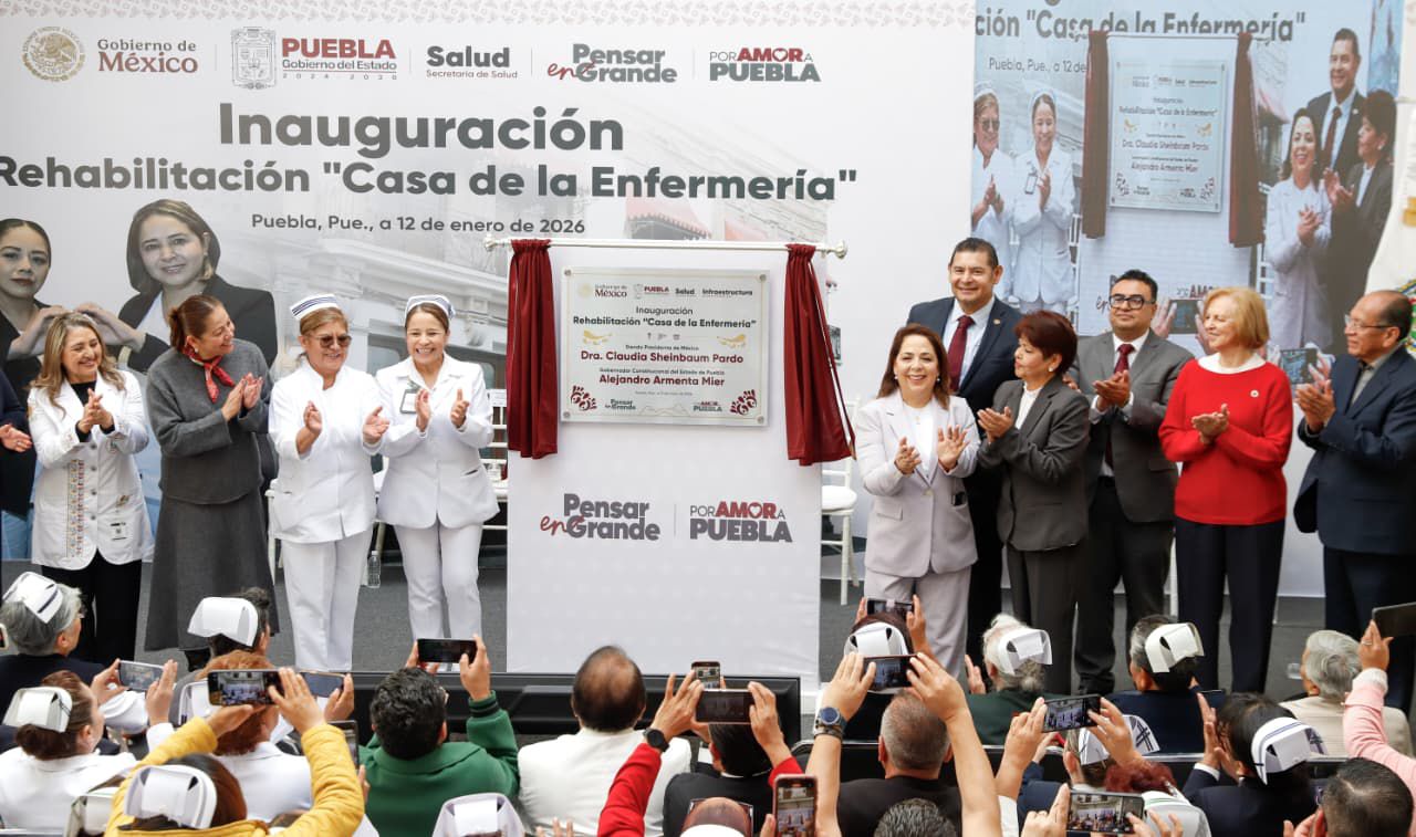 Rehabilitan la Casa de la Enfermería en Puebla para dignificar el trabajo del personal de salud