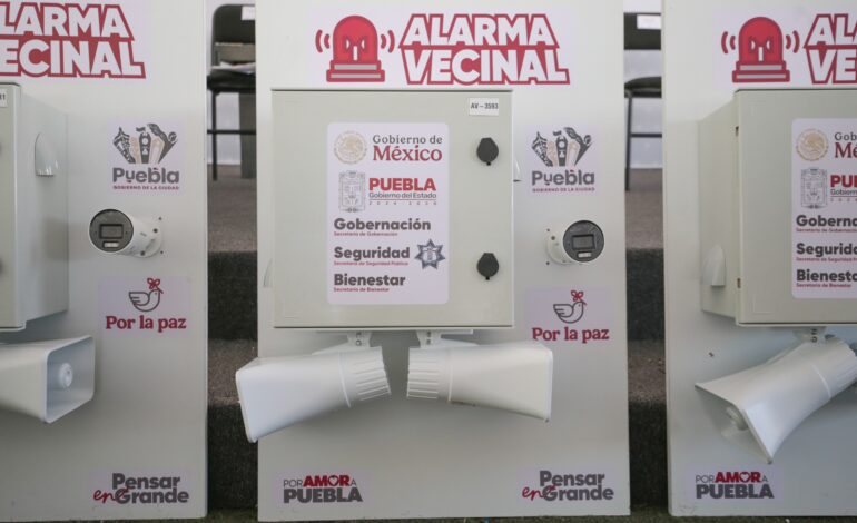 Puebla apostará por alarmas vecinales para responder más rápido a emergencias