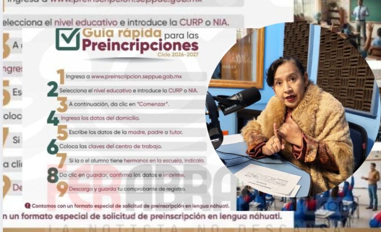 Inicia SEP Puebla preinscripciones en línea; prevén registro de 250 mil estudiantes