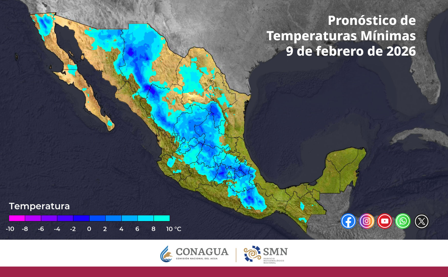 Lluvias fuertes y posible caída de nieve marcarán el clima de este lunes en el norte del país