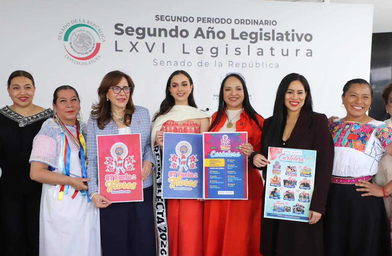 Liz Sánchez impulsa desde el Senado la 87ª Feria de las Flores de Huauchinango