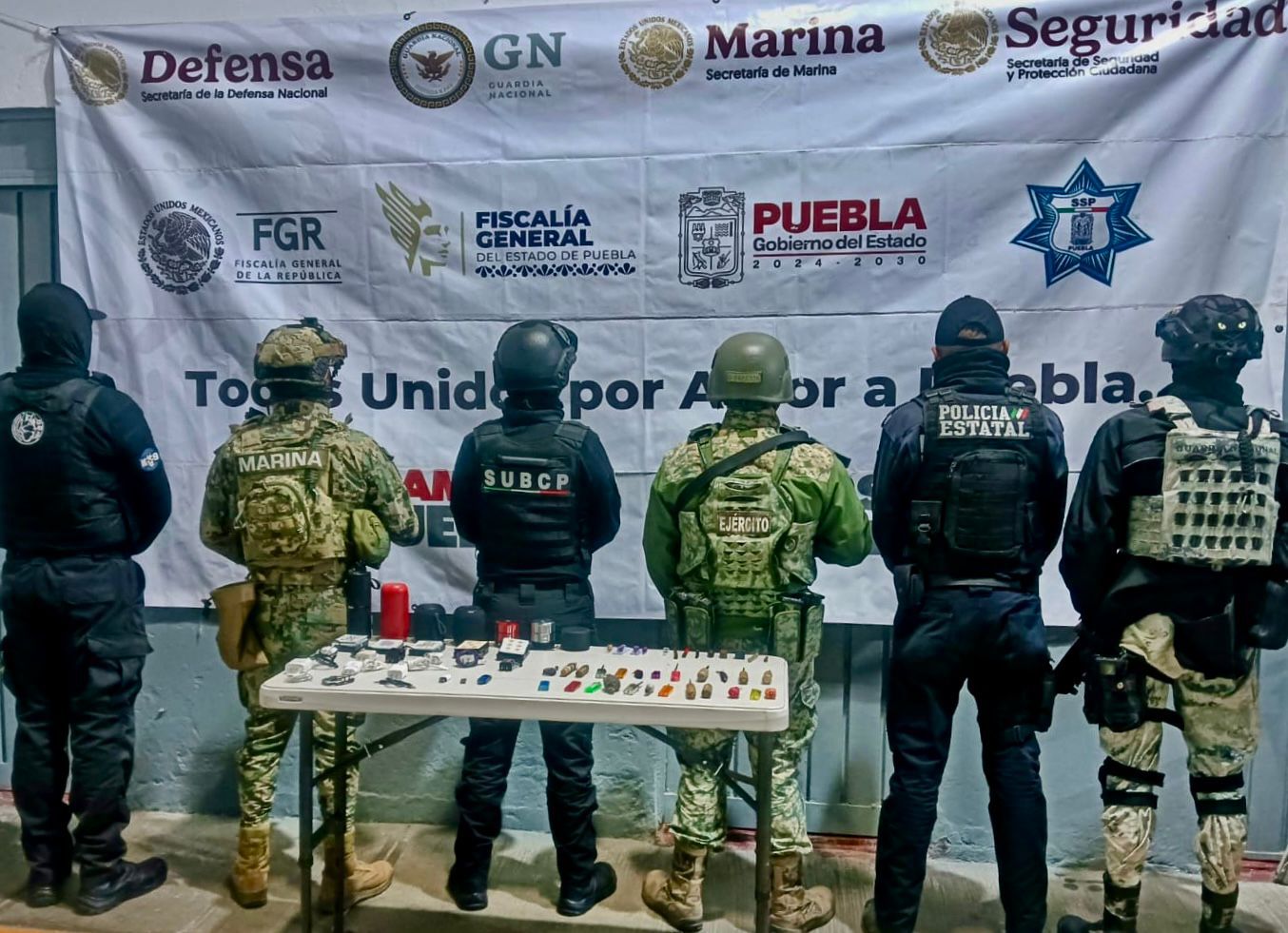 Operativo conjunto en penal de San Pedro Cholula permite decomiso de objetos prohibido