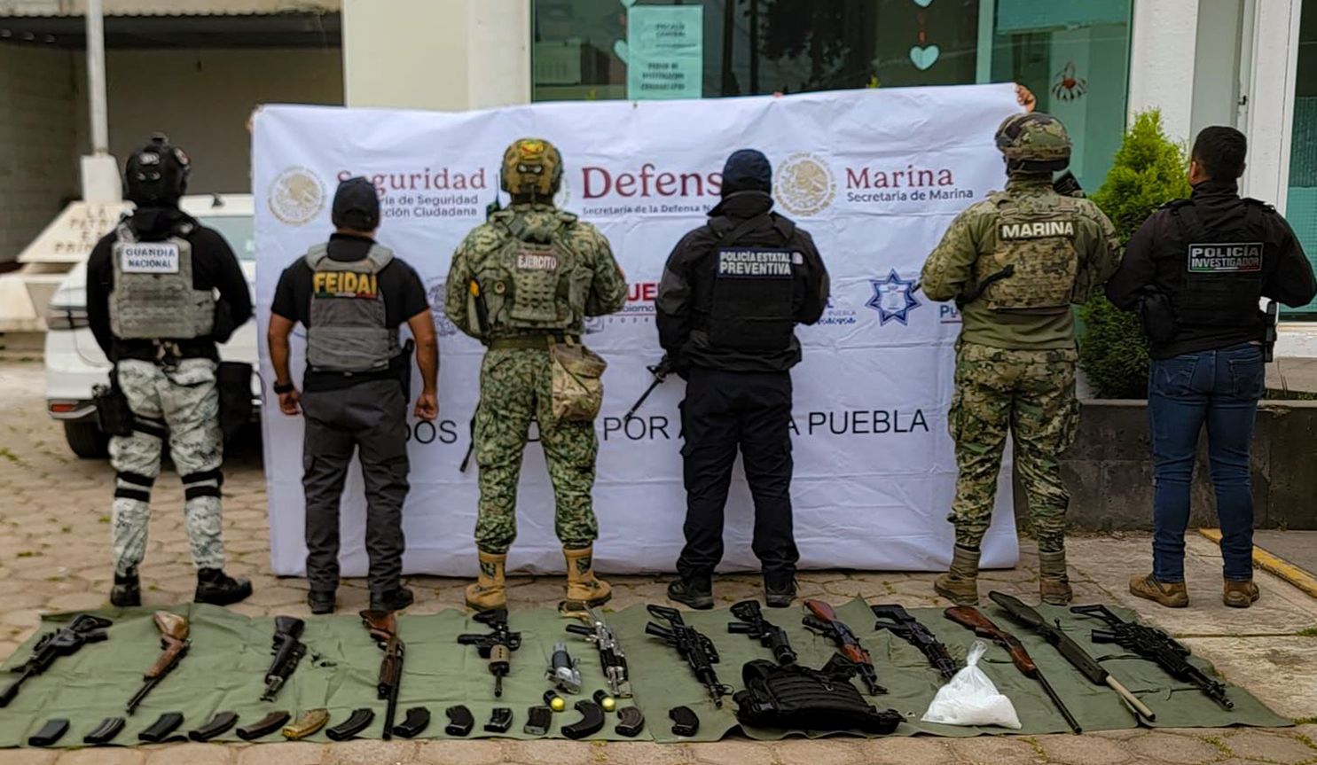 Semana de operativos en Puebla deja 112 detenidos y decomisos relevantes