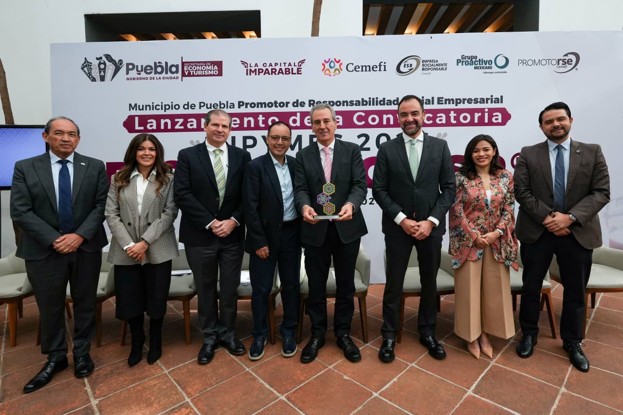 Puebla capital recibe distintivo nacional por impulsar la responsabilidad empresarial