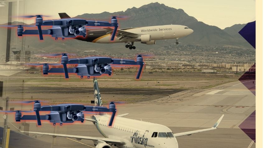 Aeropuerto de El Paso cerró tras vuelos de drones de cárteles mexicanos, aseguran autoridades estadounidenses