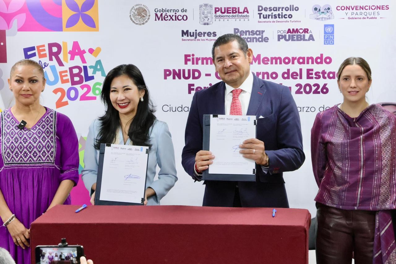 Puebla sella alianza con la ONU para ampliar programas de igualdad y apoyo a mujeres