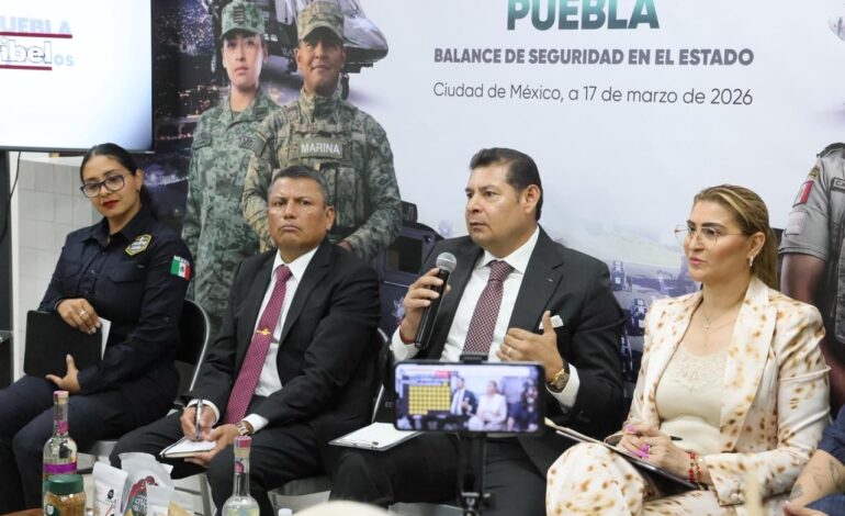 Puebla reduce delitos y presume golpe a la delincuencia