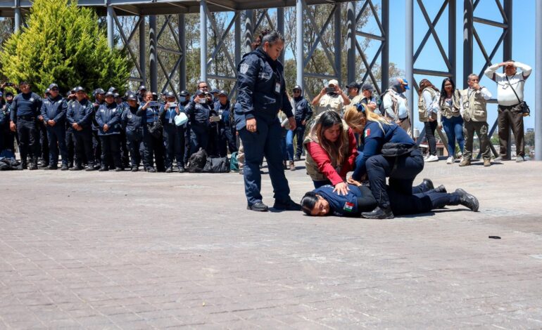 Refuerzan capacitación policial en Puebla