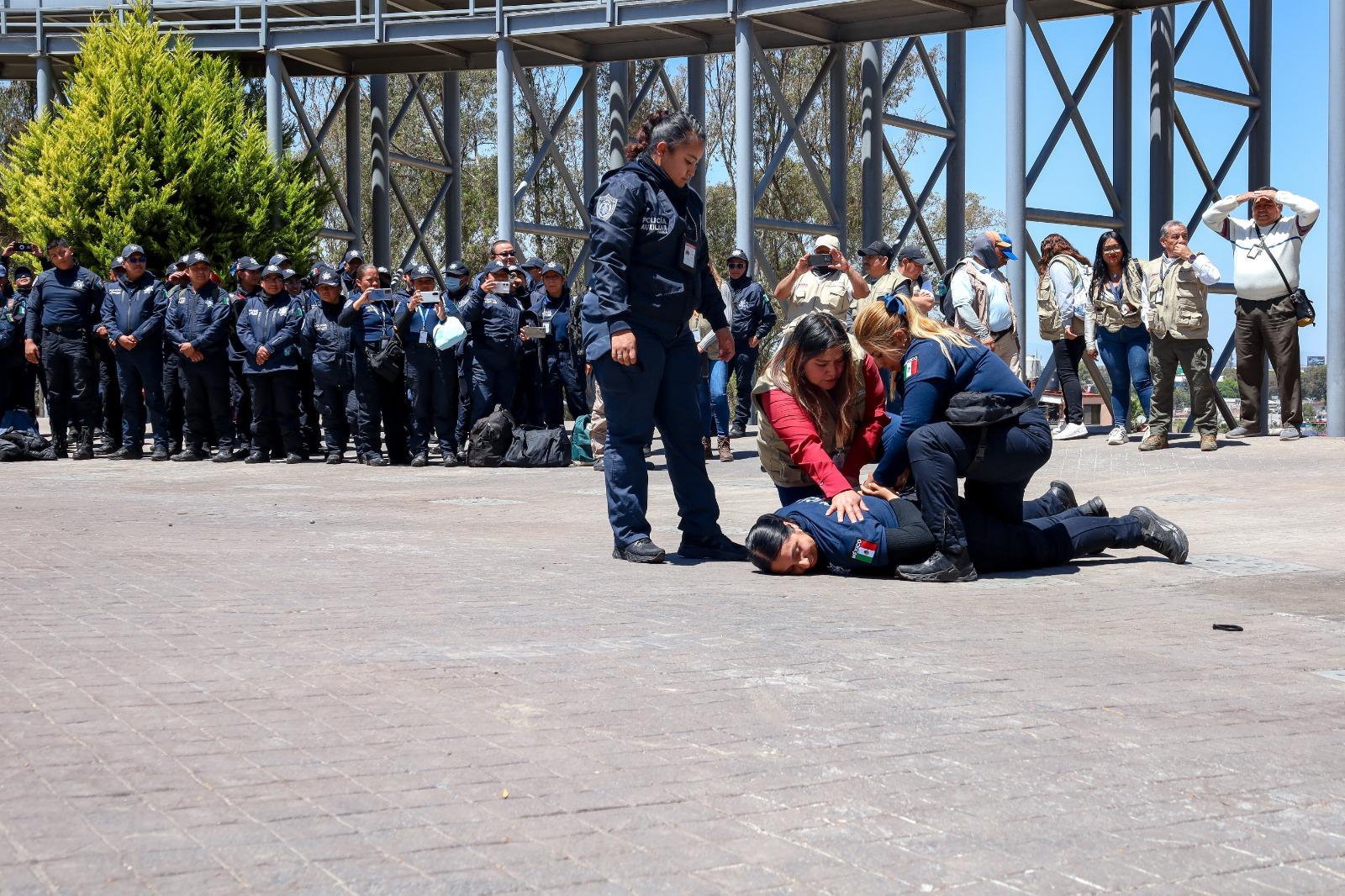 Refuerzan capacitación policial en Puebla