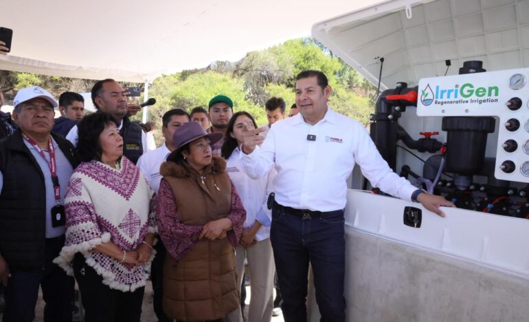 Riego inteligente transforma el campo poblano