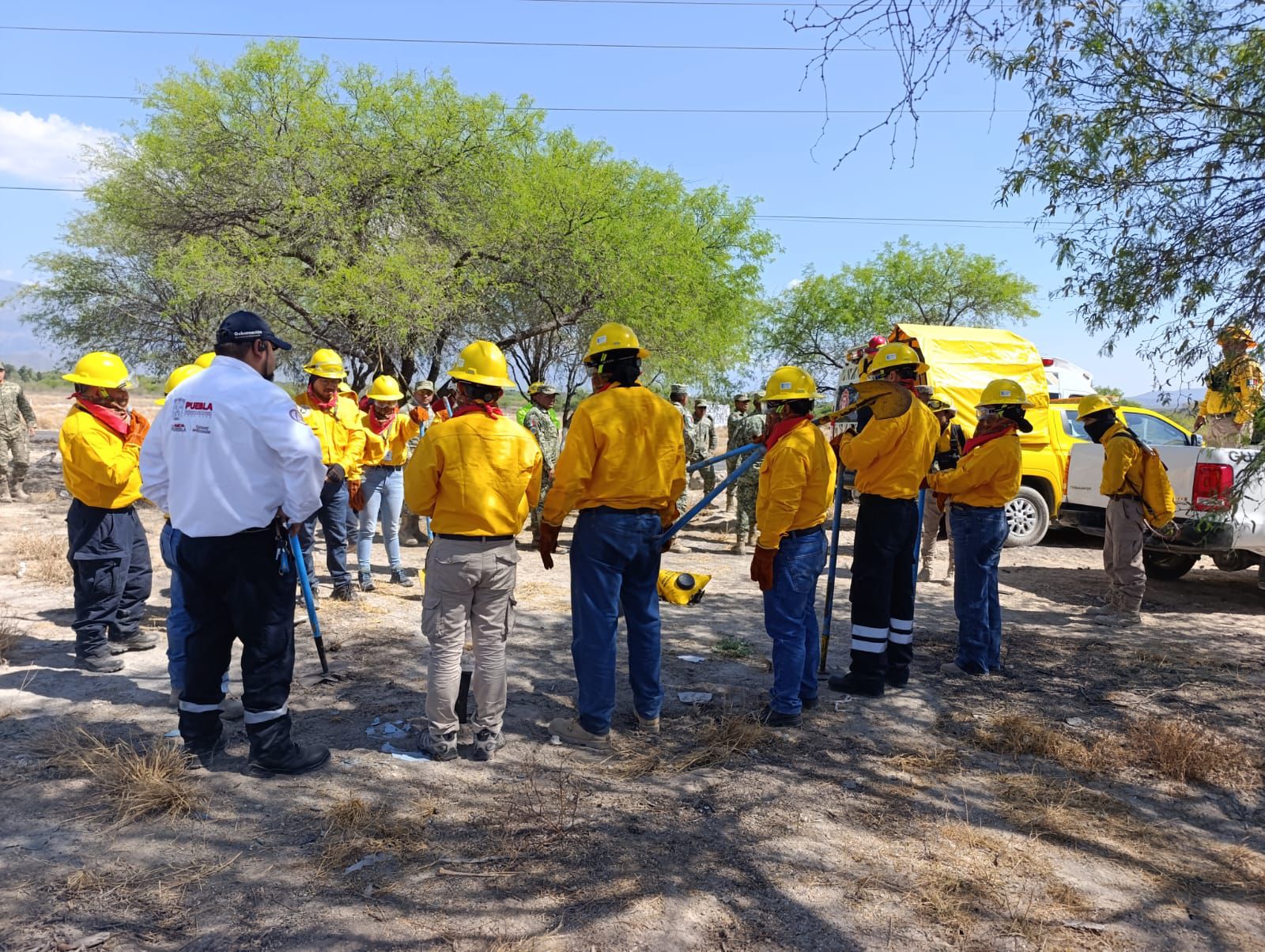 Refuerzan capacitación de brigadistas en Puebla ante temporada de incendios forestales