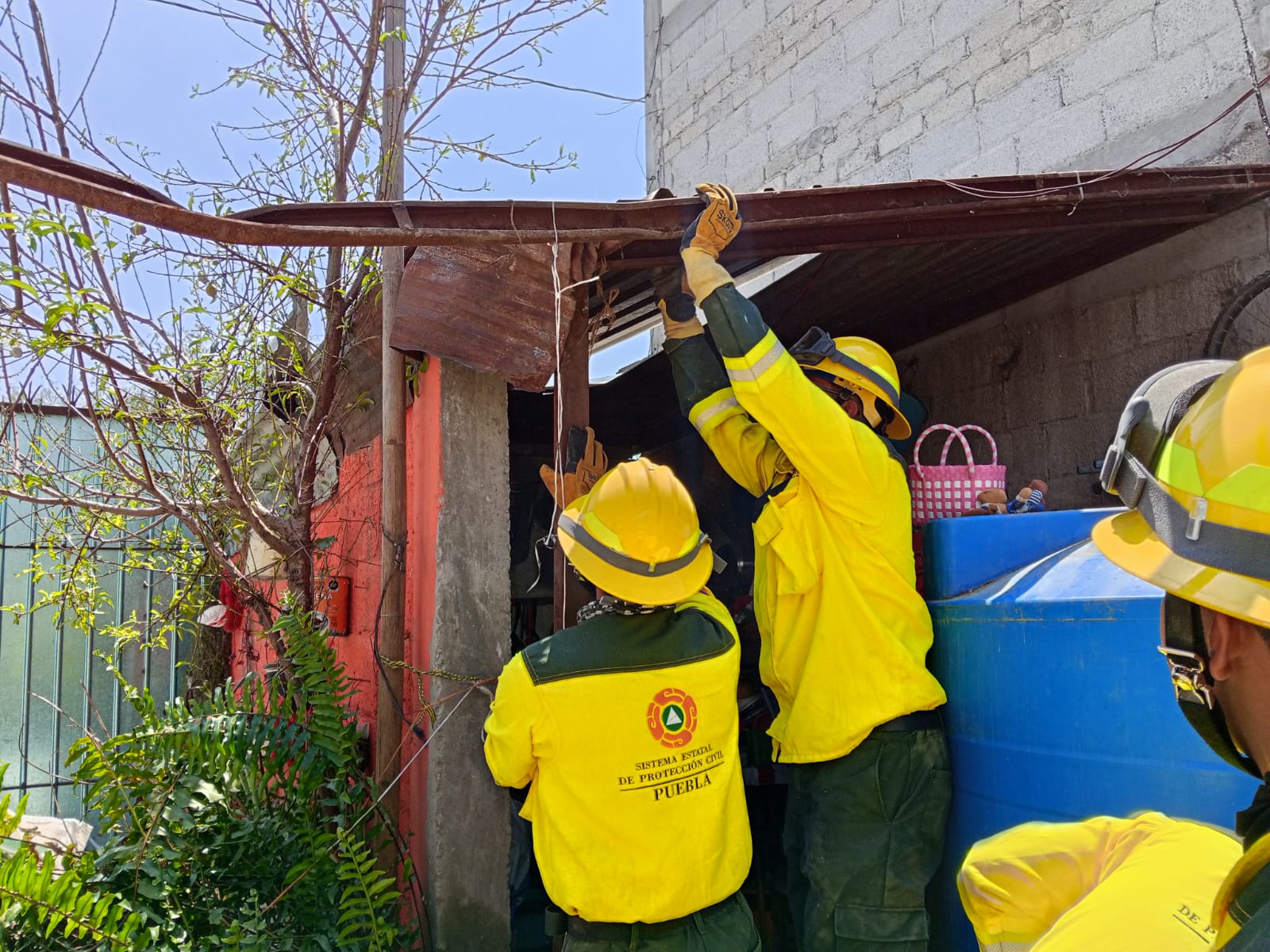 Respuesta inmediata tras granizada en Tlacotepec