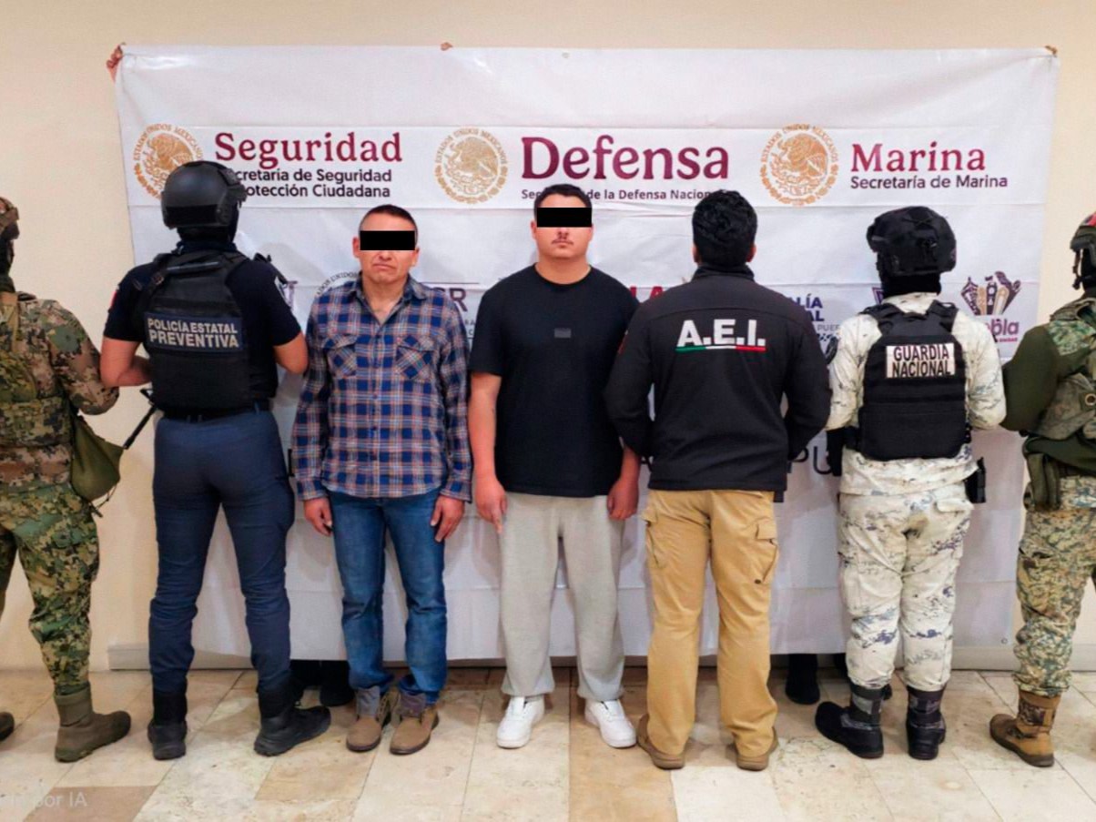 Caen presuntos integrantes del CJNG en Puebla
