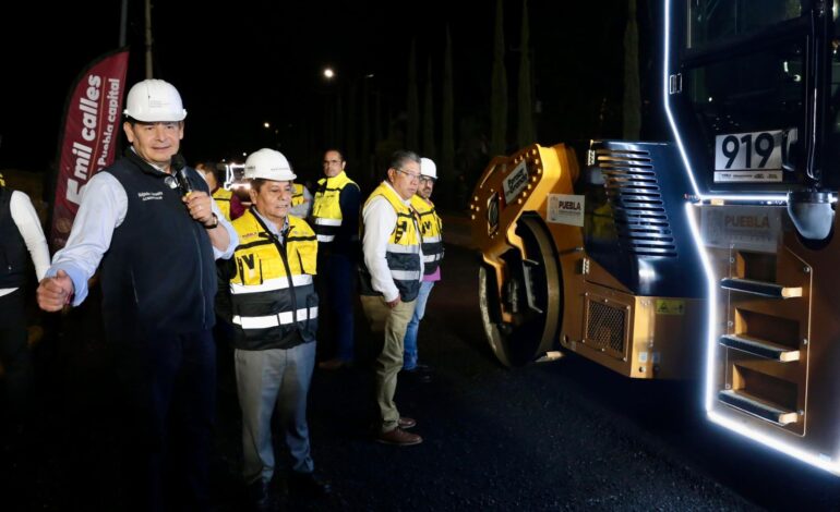 Armenta supervisa obra en Diagonal Defensores