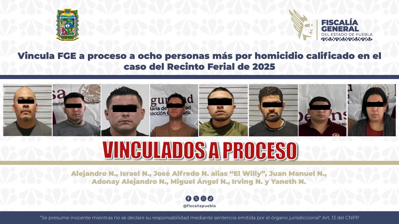 Van nueve vinculados por homicidio en caso del Recinto Ferial del 2025