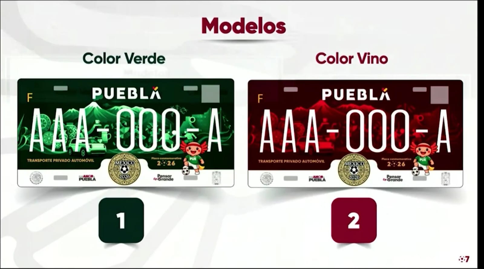 Puebla lanza placas mundialistas con identidad cultural