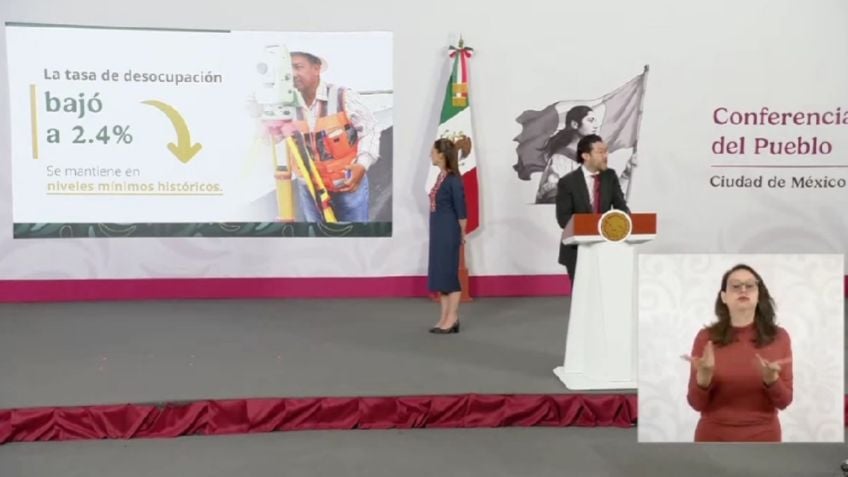 Sheinbaum destaca creación de 422 mil empleos en primer trimestre de 2026