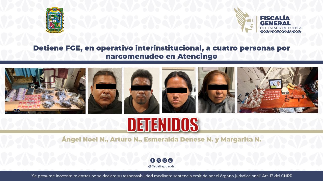 Cateo en Atencingo deja cuatro detenidos