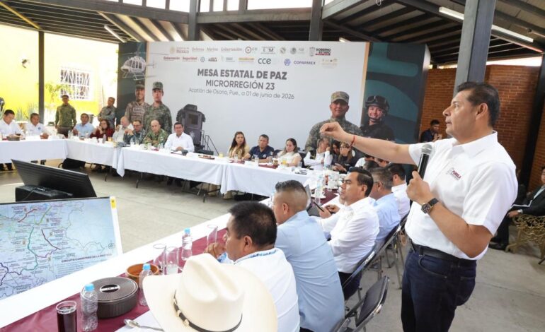 Armenta lleva Mesa de Paz a la Mixteca poblana