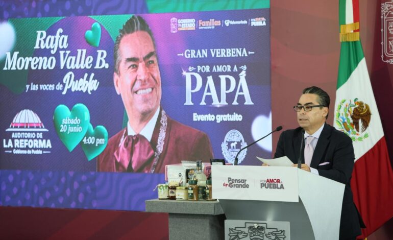 Puebla celebrará a papá con gran verbena