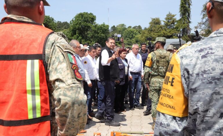 Refuerzan estrategia preventiva por temporada de lluvias en Puebla