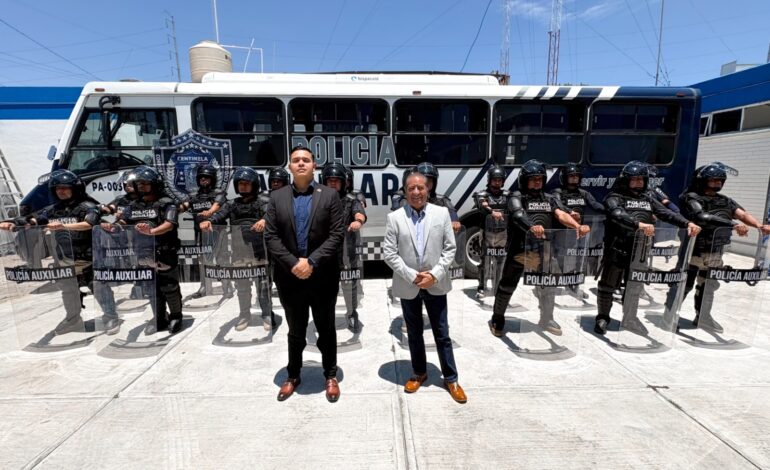 Policía Auxiliar fortalece capacitación con corporación de Michoacán