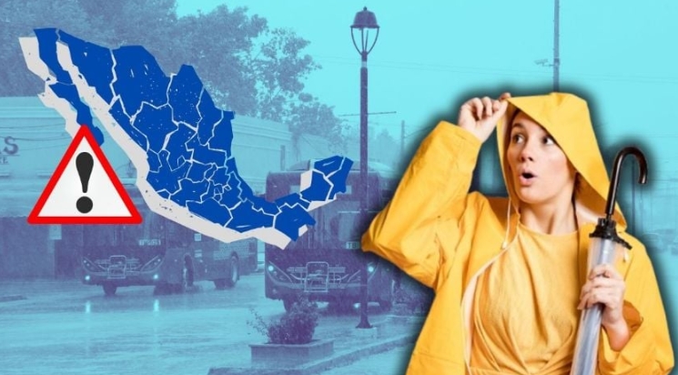 TEMPORAL amenaza a México con FUERTES LLUVIAS del 2 al 5 de junio de hasta 150 mililitros