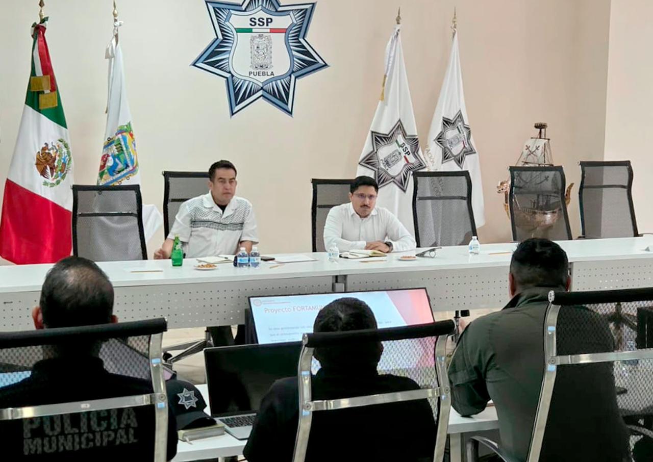 Coordinan policías de 25 municipios acciones de seguridad en Puebla
