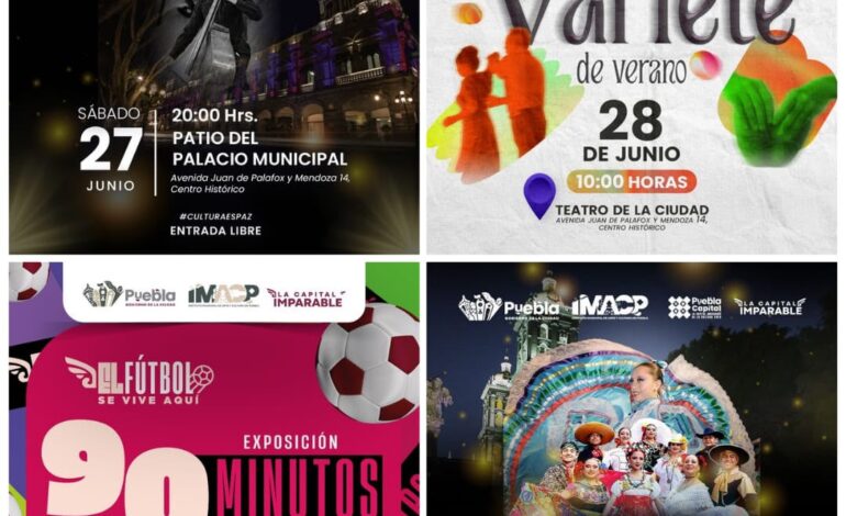 Puebla ofrece un fin de semana lleno de cultura y música